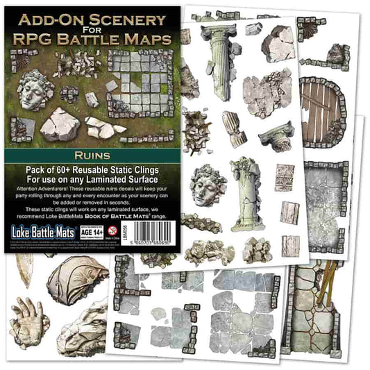 Add On Scenery For Rpg Battle Mats: Ruins