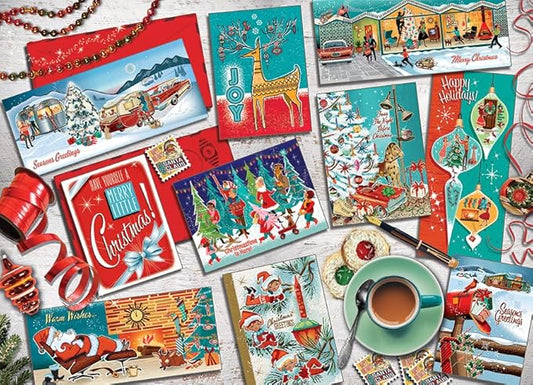 Mid Mod Season's Greetings 1000-piece Puzzle