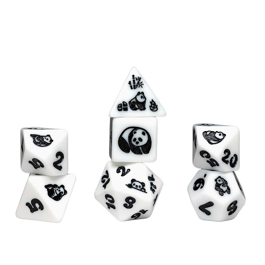 7ct Animal Dice: Moon Panda