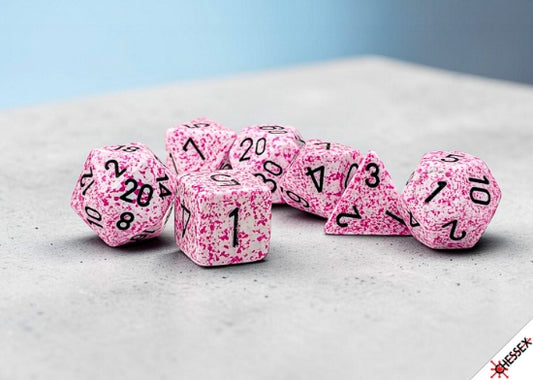 Speckled: Pink Polyhedral 7-Die Set
