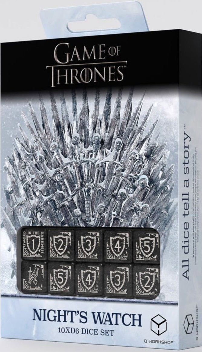 Game of Thrones 10d6 Dice Set - Night's Watch