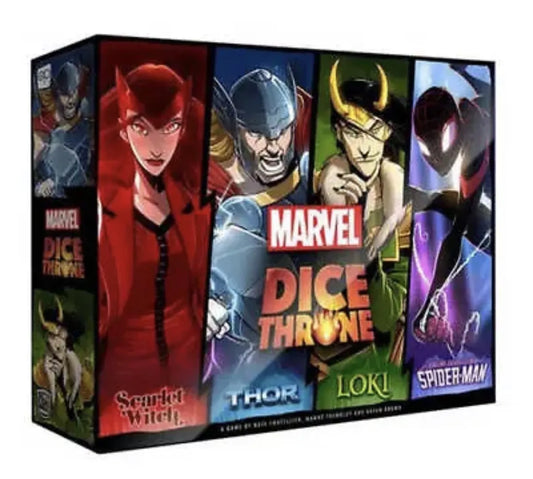 Dice Throne: Marvel 4-Hero Box (Scarlet Witch, Thor, Loki, and Spider-Man)