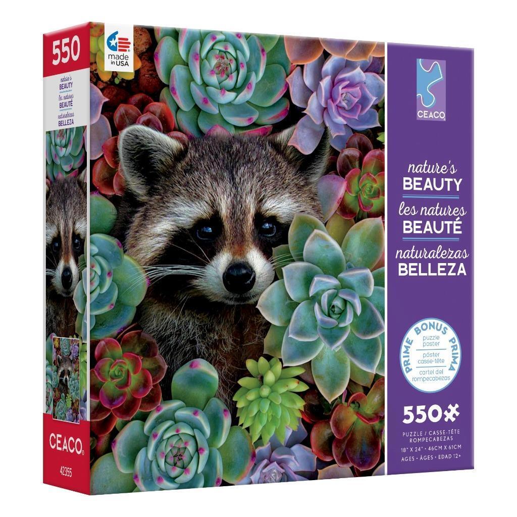 Nature's Beauty Raccoon 550 Piece Jigsaw Puzzle