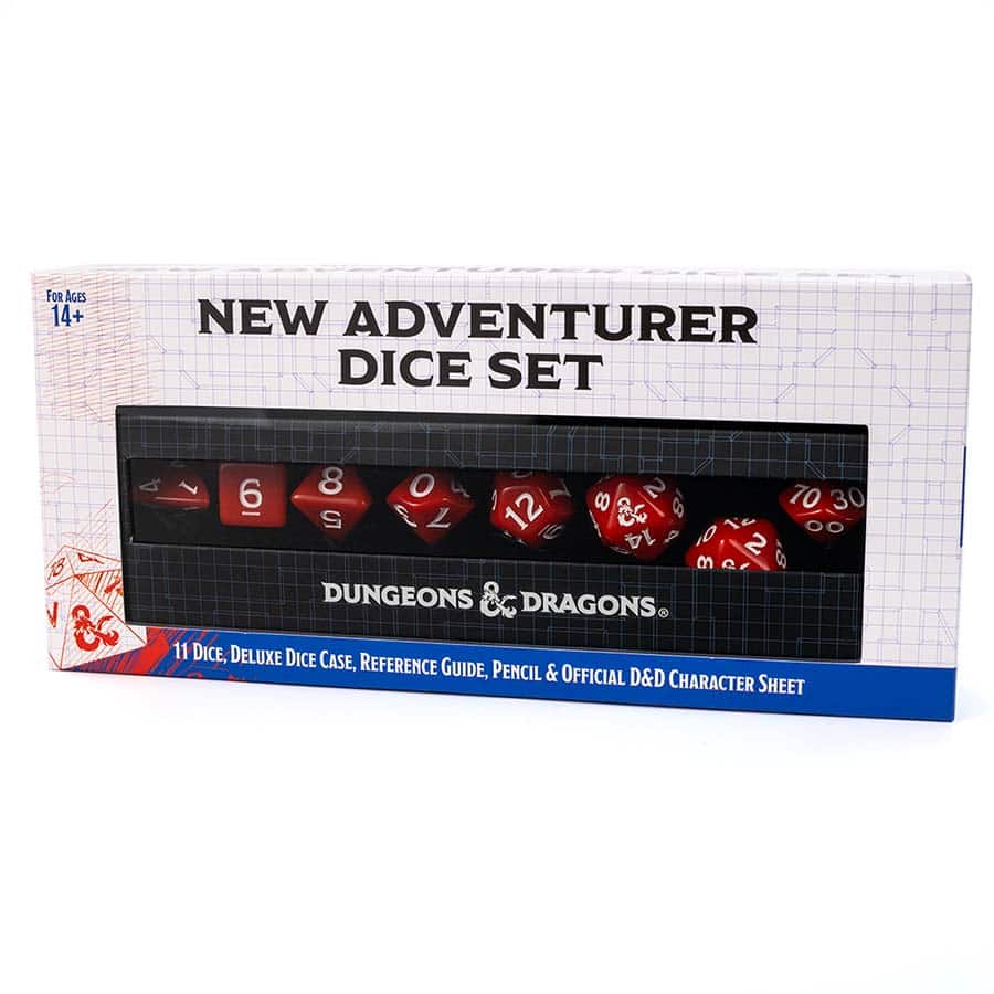DUNGEONS AND DRAGONS: NEW ADVENTURER SET: RED DICE