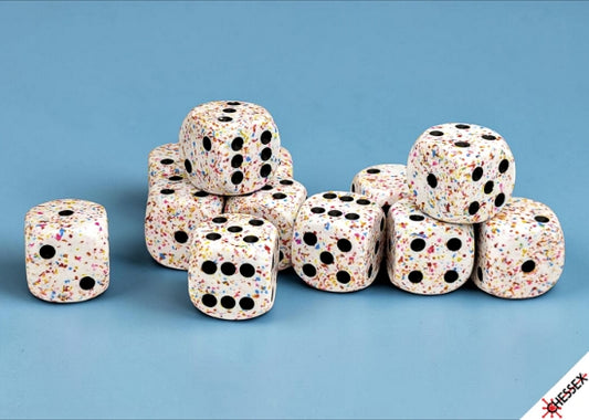 Speckled: Birthday 16mm D6 Dice Block (12)