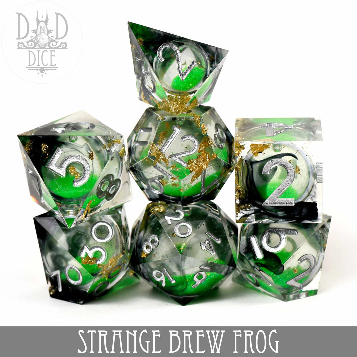 Strange Brew - Frog (Liquid Core Dice Set)