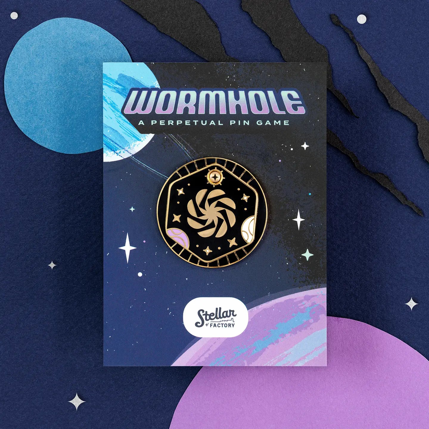 Wormhole: A Perpetual Pin Game