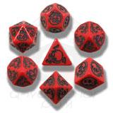 Dragons Dice Set Red/Black (7)