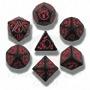 Dragons Dice Set Black/Red (7)