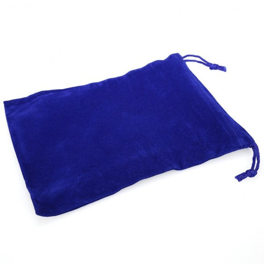 Blue Velour Dice Pouch (large)