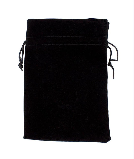 Black Velour Dice Pouch (large)