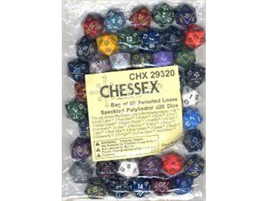 Speckled: D20 Poly Assorted Bag of Dice (50)