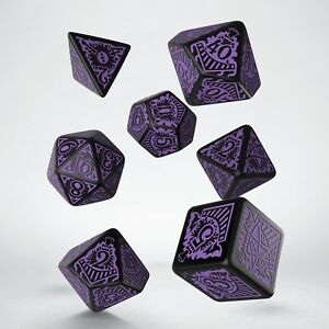 Call of Cthulhu: Dice Set Horror on the Orient Express Black/Purple (7)