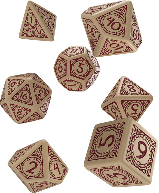 Viking Dice Set Beige/Brown (7)