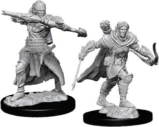 Deep Cuts Unpainted Miniatures - Male Half-Elf Ranger