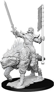 Deep Cuts Unpainted Miniatures - Orc on Dire Wolf