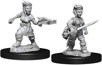 Deep Cuts Unpainted Miniatures - Halfling Female Rogue