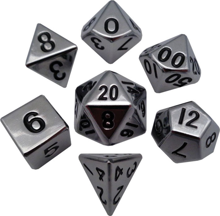 16mm Silver Metal Dice Set