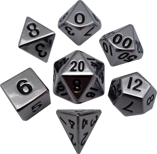 16mm Silver Metal Dice Set