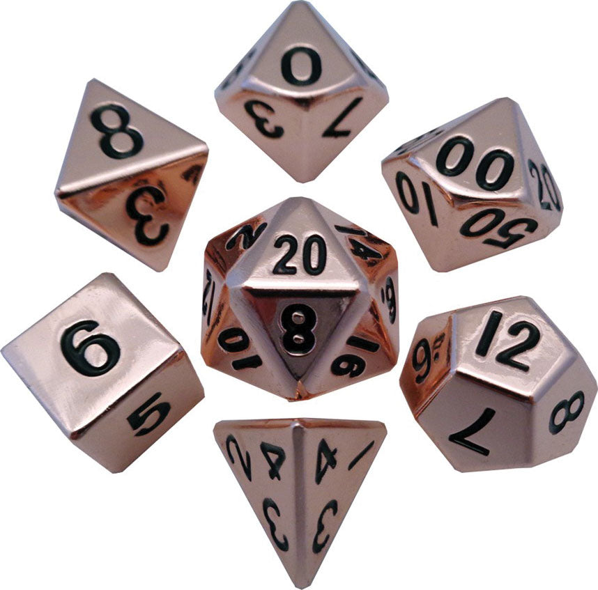 16mm Copper Metal Dice Set