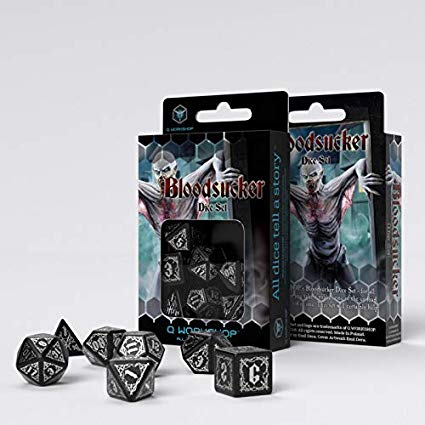 Bloodsucker Dice Set Black/Silver