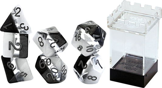 Supernova Dice: Yin Yang (7 Polyhedral Dice Set)