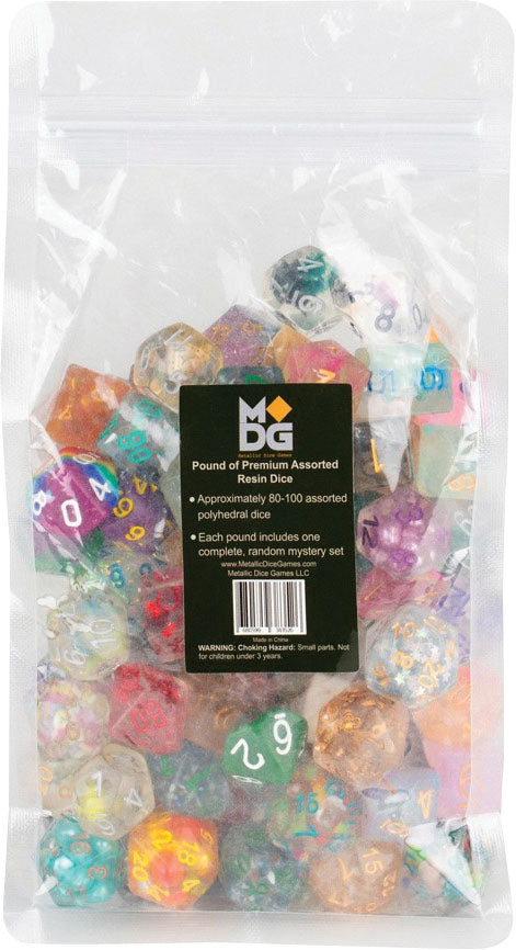 Pound of Assorted Premium Resin Dice