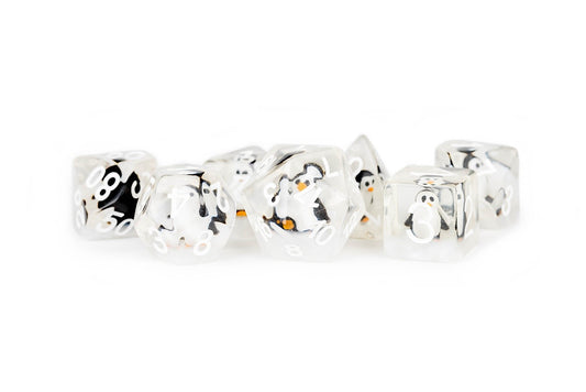 16mm Resin Poly Dice Set: Penguin Dice (7)