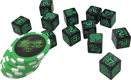 Shadowrun RPG: Dice & Edge Tokens - Green